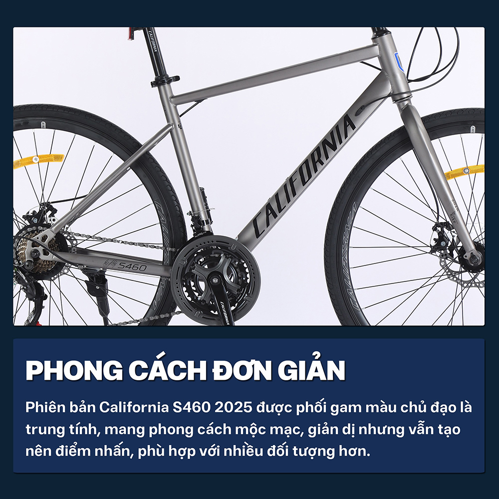 sườn xe đạp touring California S460 2025