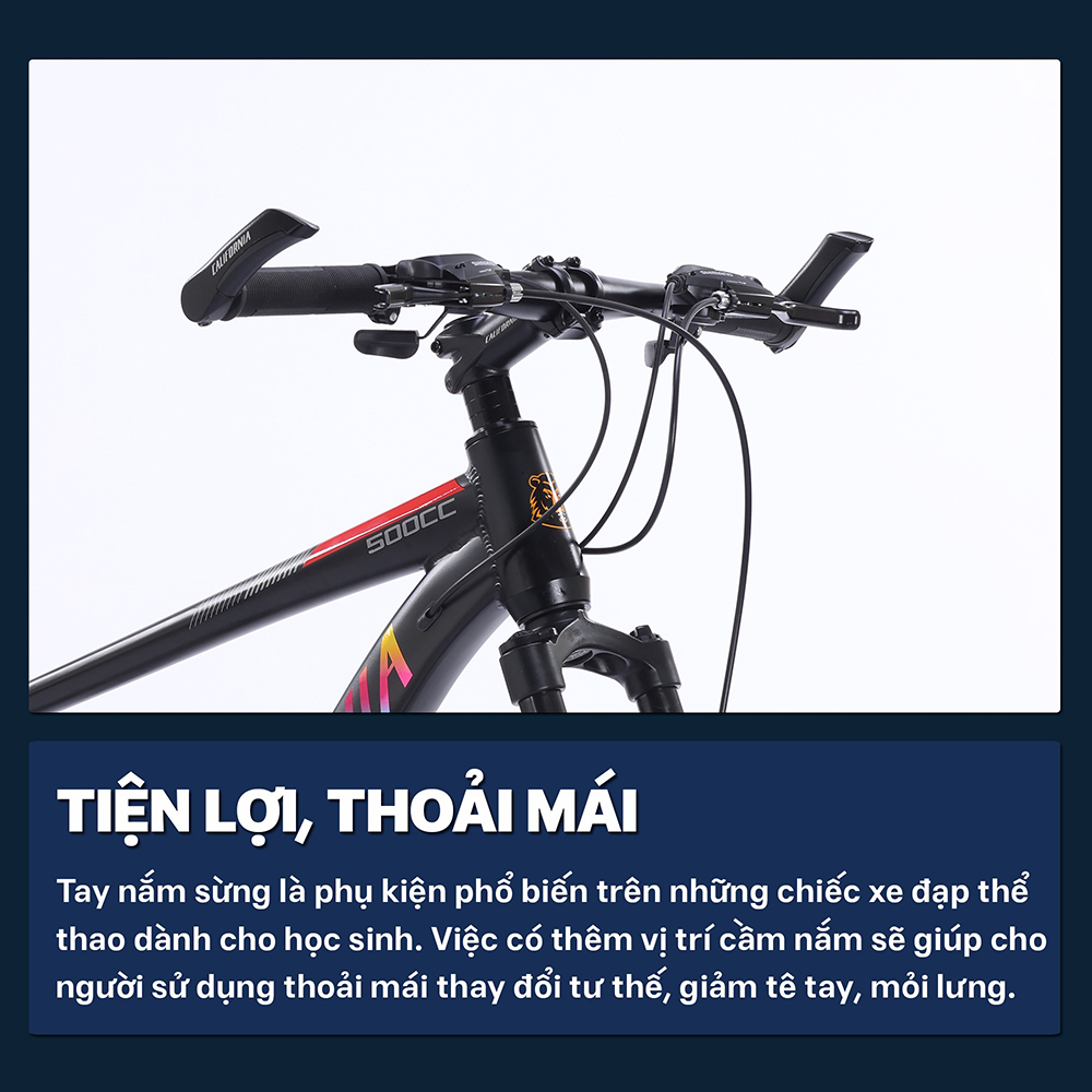 ghi đông xe đạp địa hình thể thao California 500CC 2025