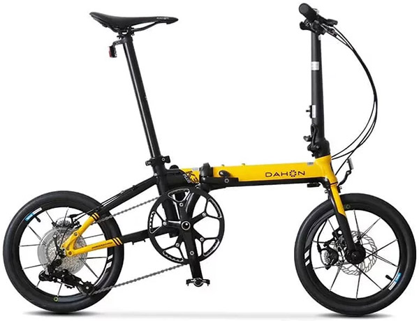 xe đạp gấp DAHON K3 Plus KAA693 16 đen vàng