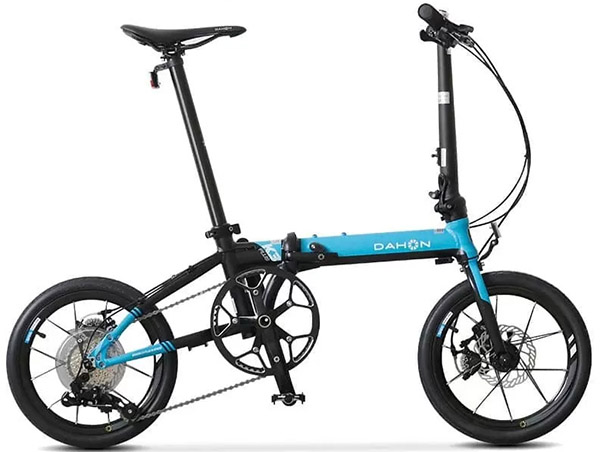 xe đạp gấp DAHON K3 Plus KAA693 16 đen xanh dương
