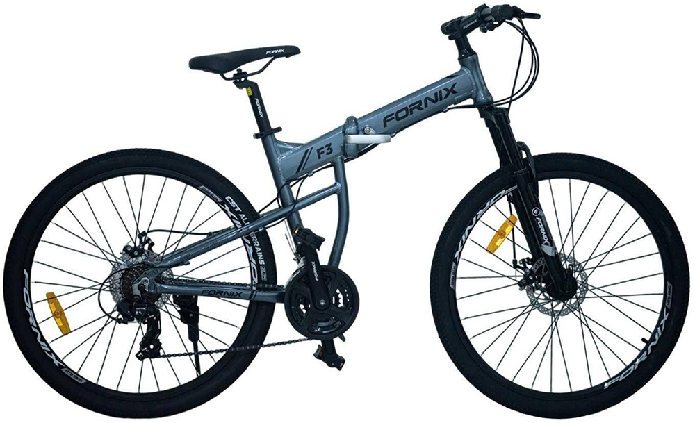 xe đạp gấp địa hình Fornix F3 xám