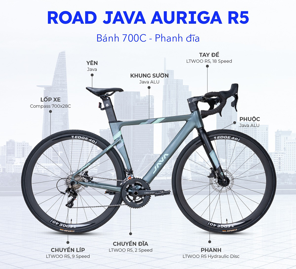 xe đạp đua JAVA AURIGA R5 1