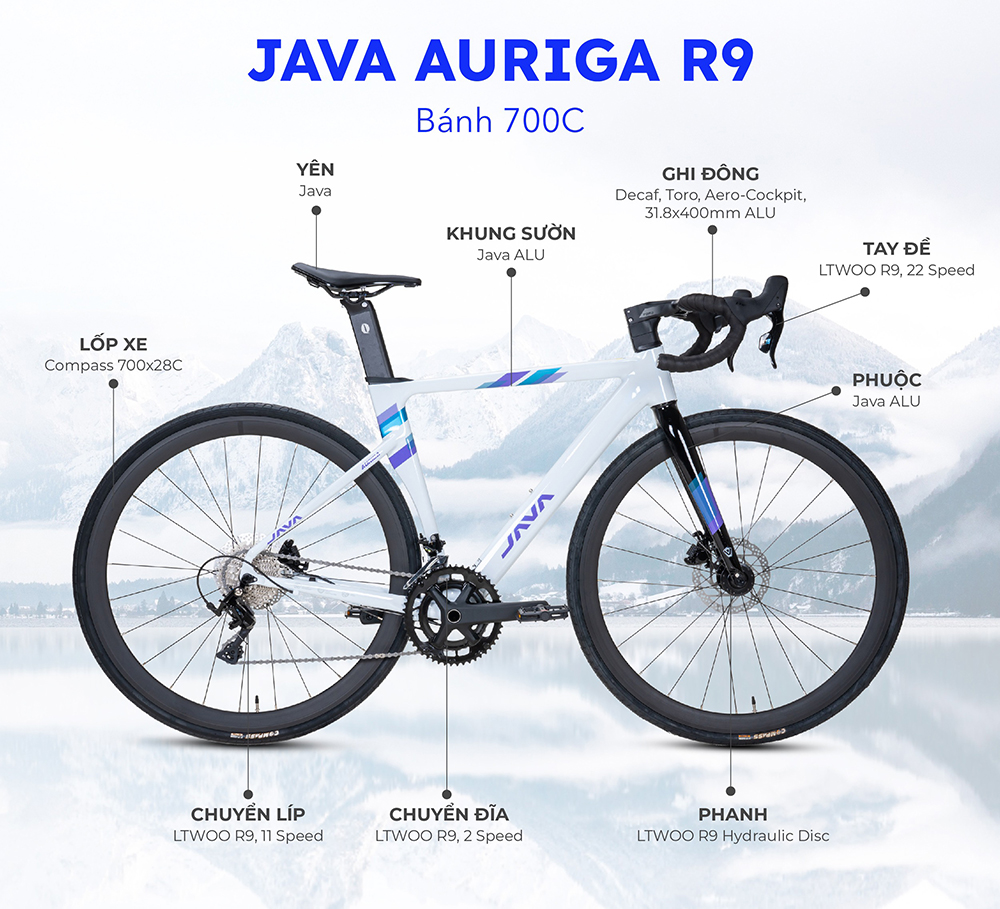 xe đạp đua JAVA AURIGA R9 1