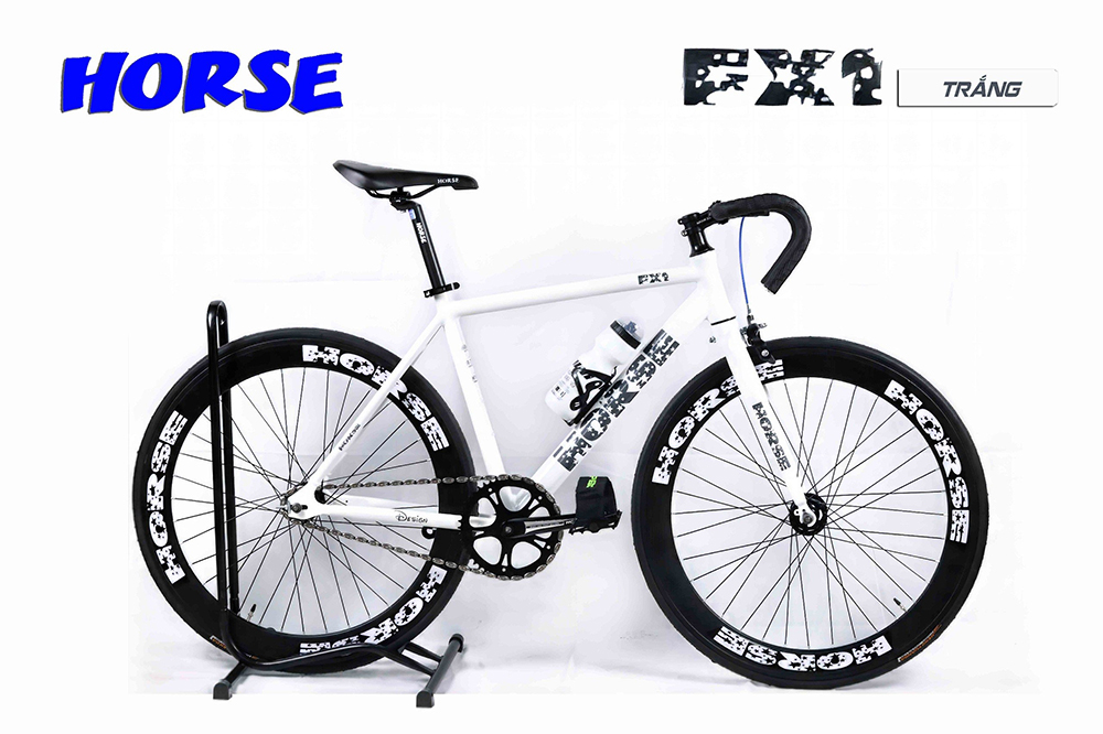 xe đạp Fixed Gear Life Horse FX1 trắng