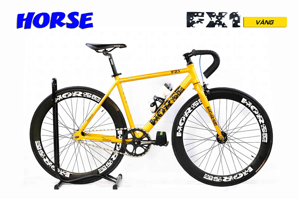 xe đạp Fixed Gear Life Horse FX1 vàng