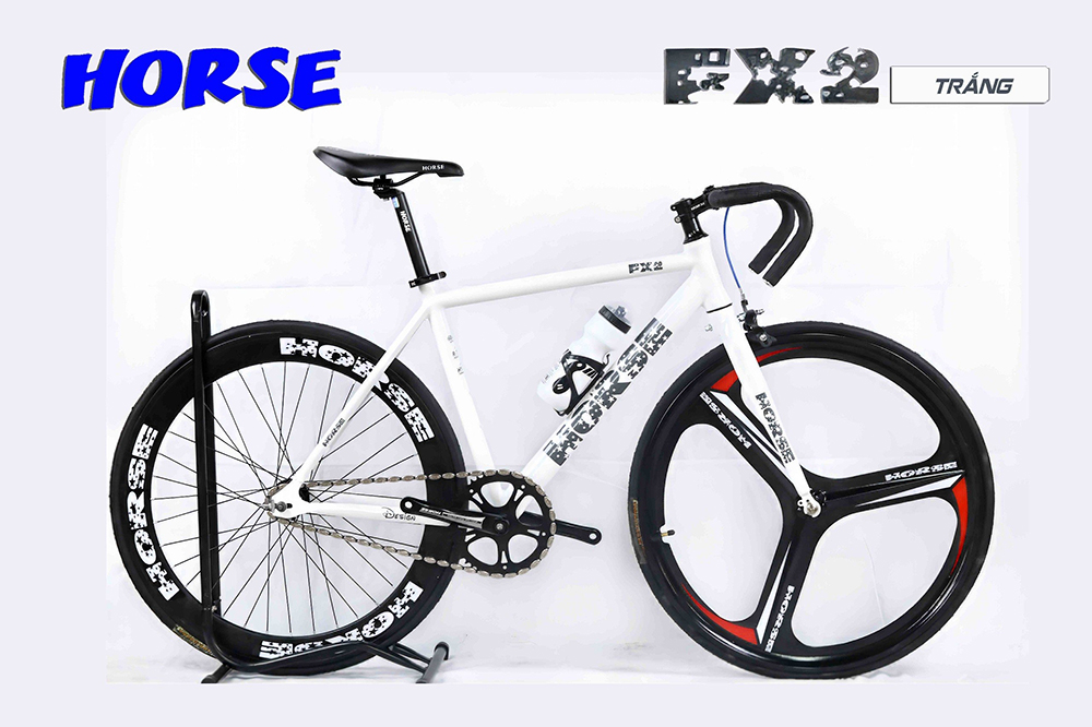 xe đạp Fixed Gear Life Horse FX2 trắng