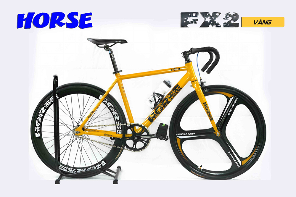 xe đạp Fixed Gear Life Horse FX2 vàng