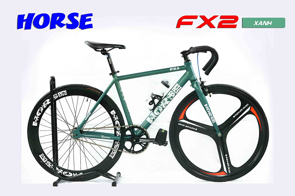 xe đạp Fixed Gear Life Horse FX2 xanh