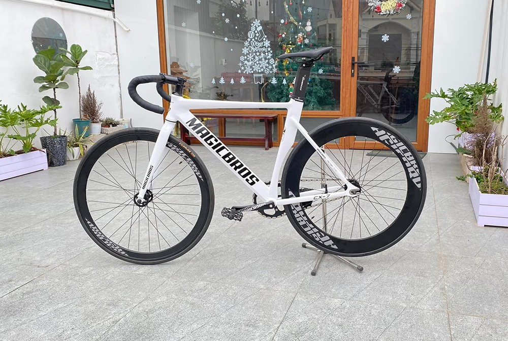 xe đạp Fixed Gear MAGICBROS CX7 trắng