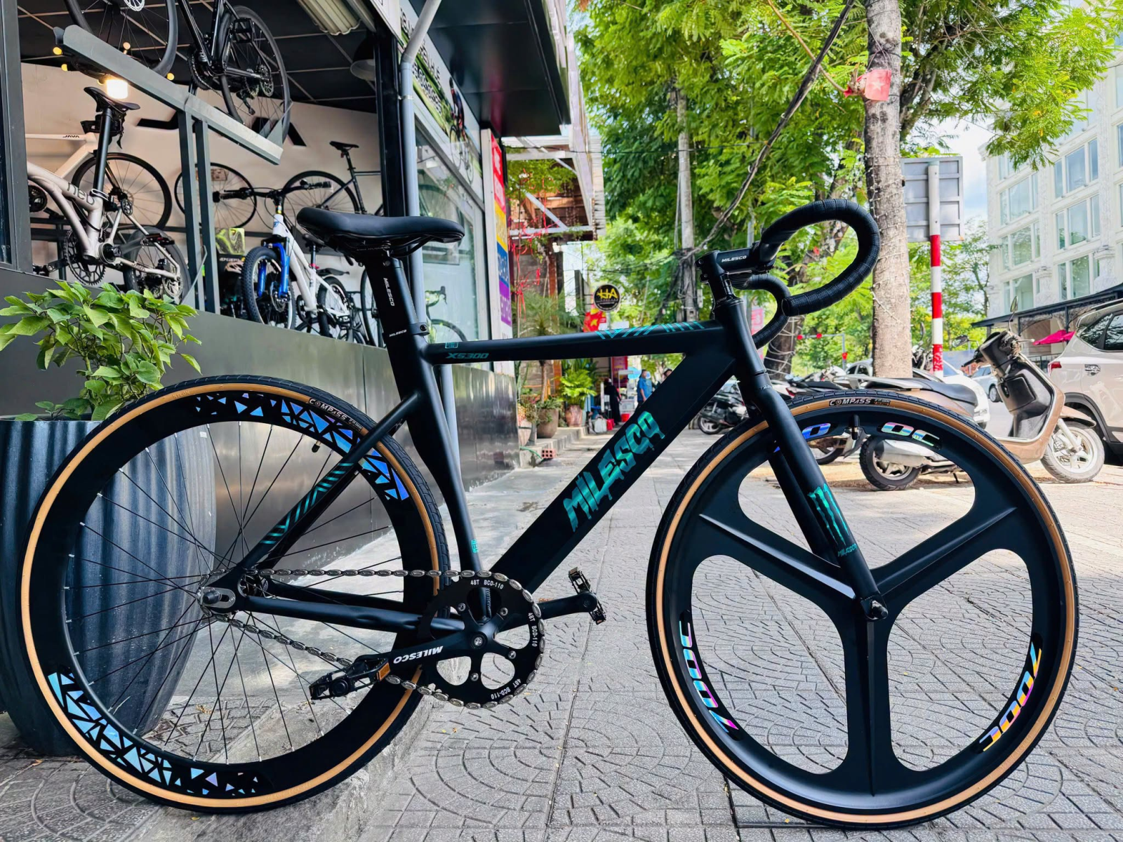TỔNG QUAN VỀ XE ĐẠP FIXED GEAR MILESCO XS300