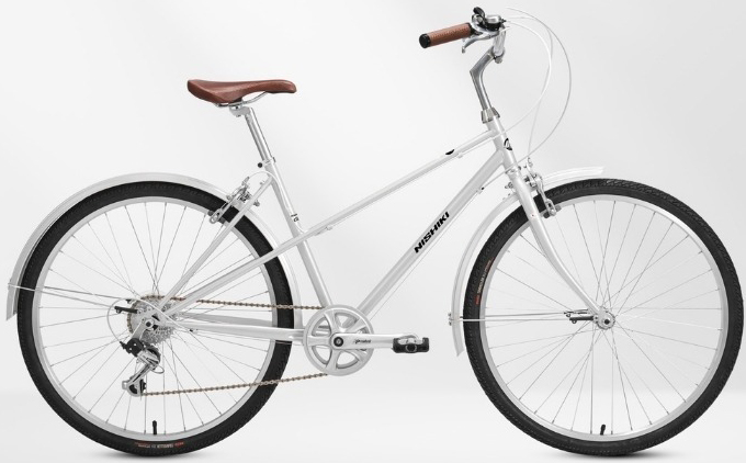 xe đạp nữ NISHIKI Mamoru City - Classic bạc