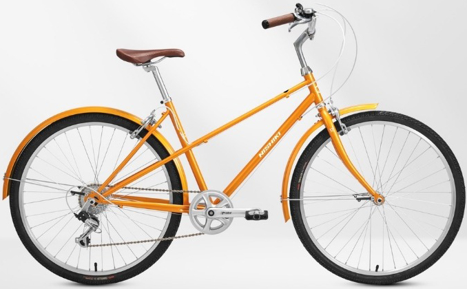 xe đạp nữ NISHIKI Mamoru City - Classic da cam