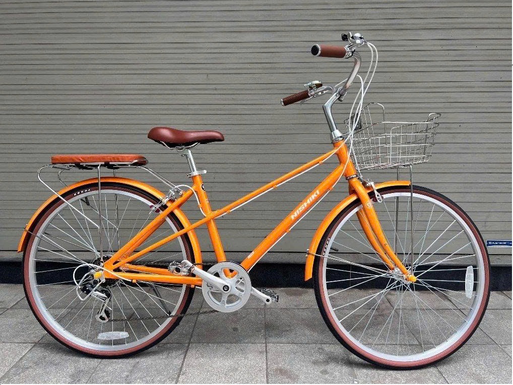Xe đạp nữ NISHIKI Mamoru City - Classic mầu Cam