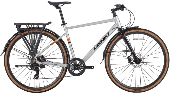 xe đạp touring NISHIKI Mamoru City 01 bạc