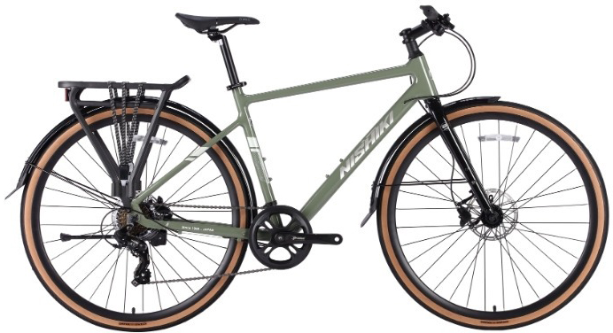 xe đạp touring NISHIKI Mamoru City 01 xanh