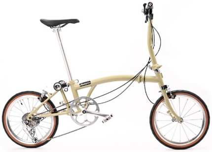 xe đạp gấp RUHM C7 vàng