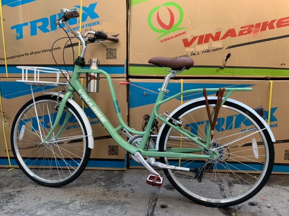 Xe đạp Vinabike Pretty mầu Xanh