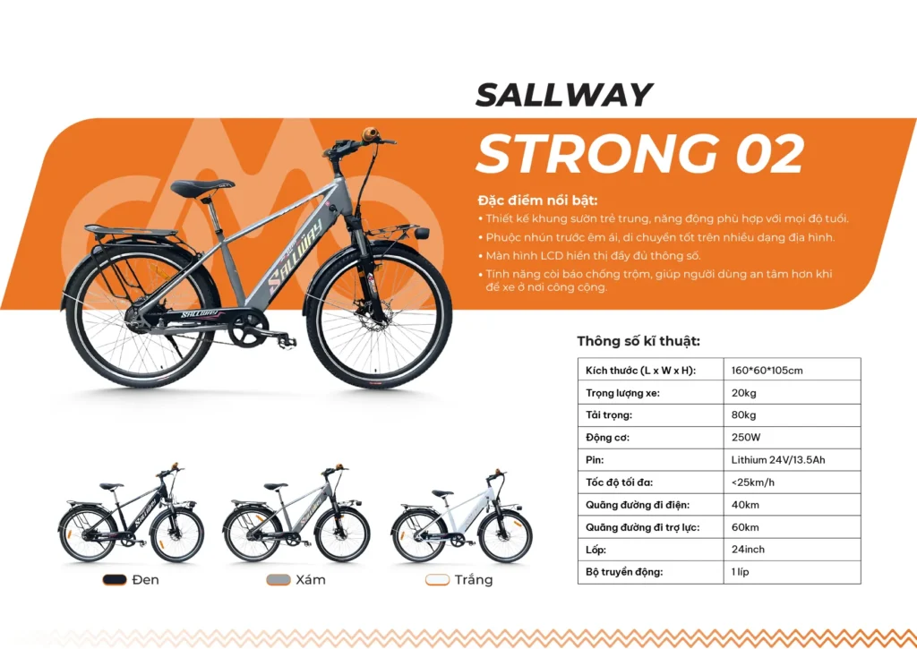 Xe đạp điện Sallway Strong 02/24