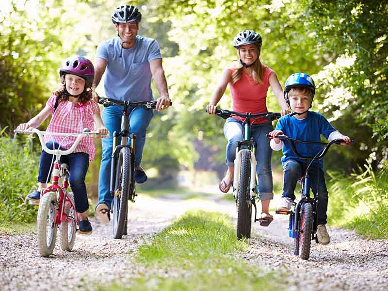 Lợi ích mang lại khi trẻ em đi xe đạp