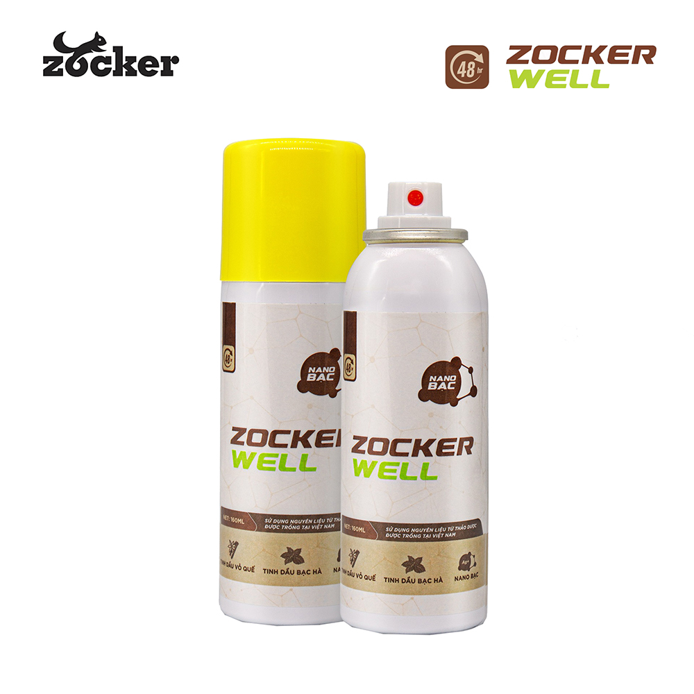 Bình xịt khử mùi thảo dược Zocker Well - Giá bán tại Thể Thao 365: 58.000VNĐ