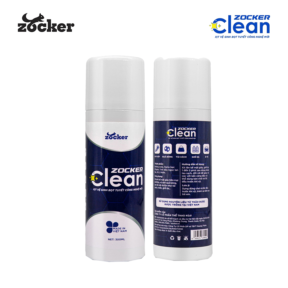  Bình xịt vệ sinh giày Zocker Clean - Giá bán tại Thể Thao 365: 75.000VNĐ