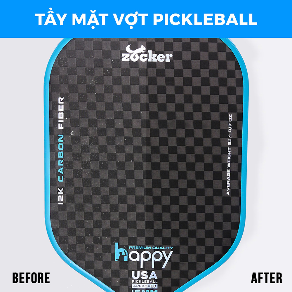 Cục tẩy/chà mặt vợt (Paddle Eraser) – Giữ độ bám, kéo dài tuổi thọ vợt