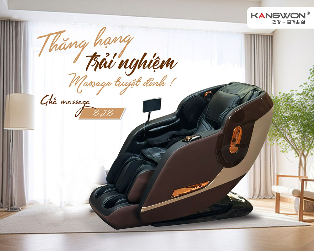 Kangwon – Thiết kế gọn gàng, nhiều chế độ massage trị liệu chuyên sâu