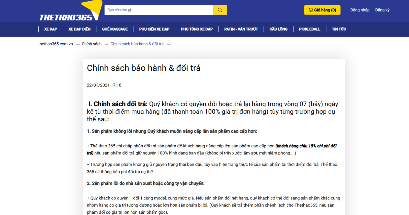 Đánh giá dịch vụ khách hàng và chính sách bảo hành