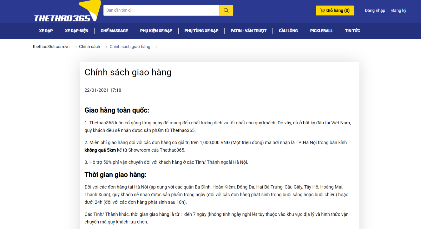 Giao hàng toàn quốc 