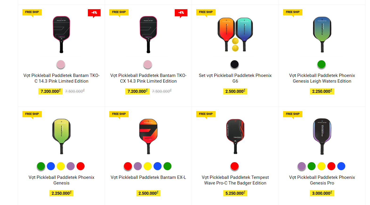 Thể Thao 365 – Địa chỉ mua vợt Pickleball Paddletek chính hãng giá tốt tại Việt Nam