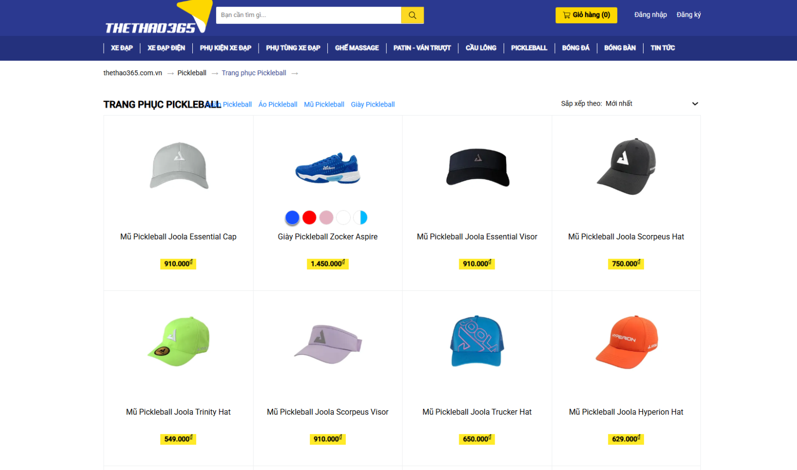 Tại sao nên mua mũ Pickleball tại Thể Thao 365?