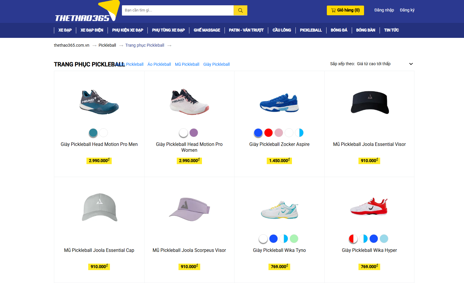 Mua giày Pickleball giá rẻ chính hãng ở đâu? 