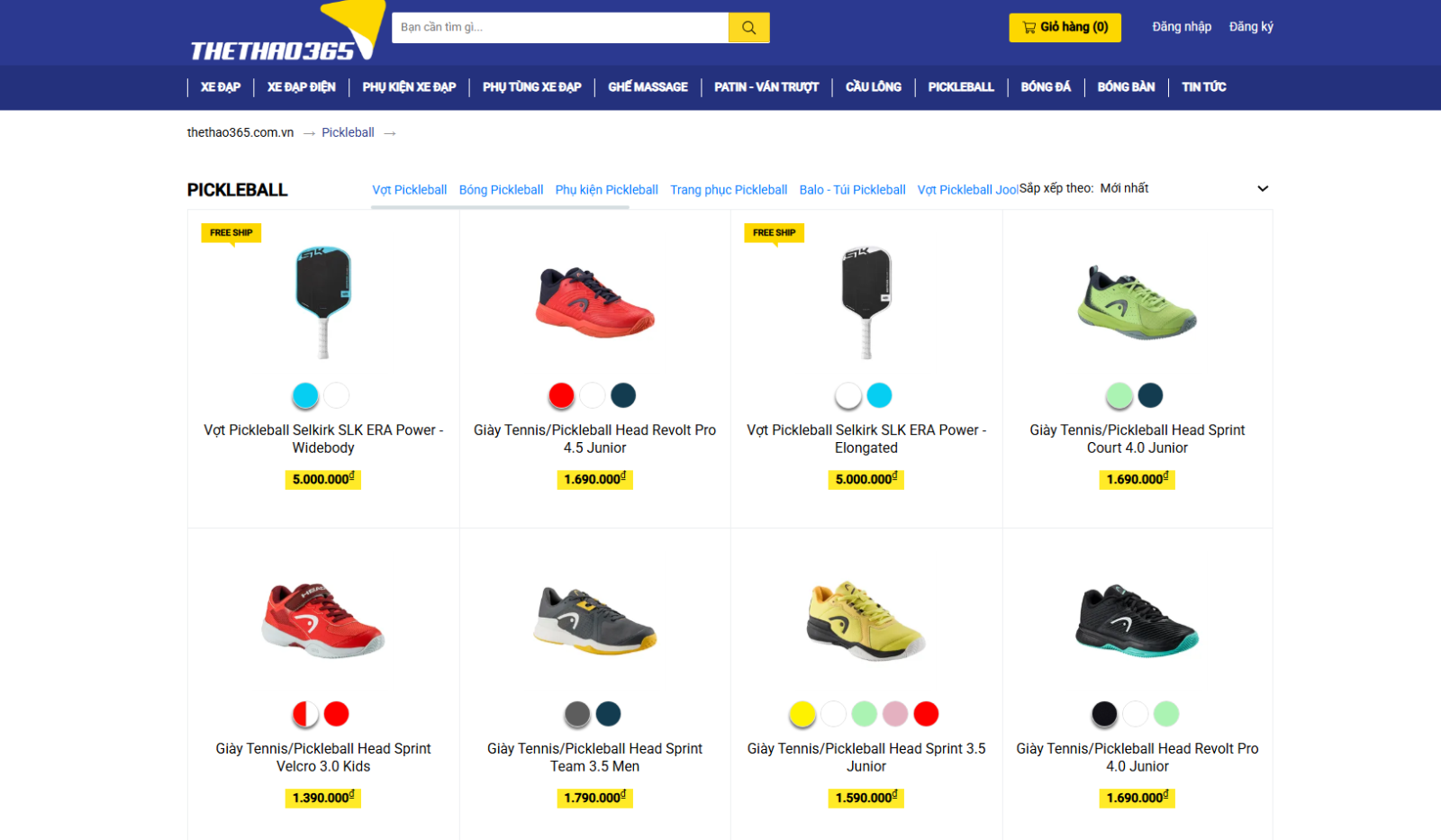 Vì sao nên mua giày Pickleball tại Thể Thao 365?