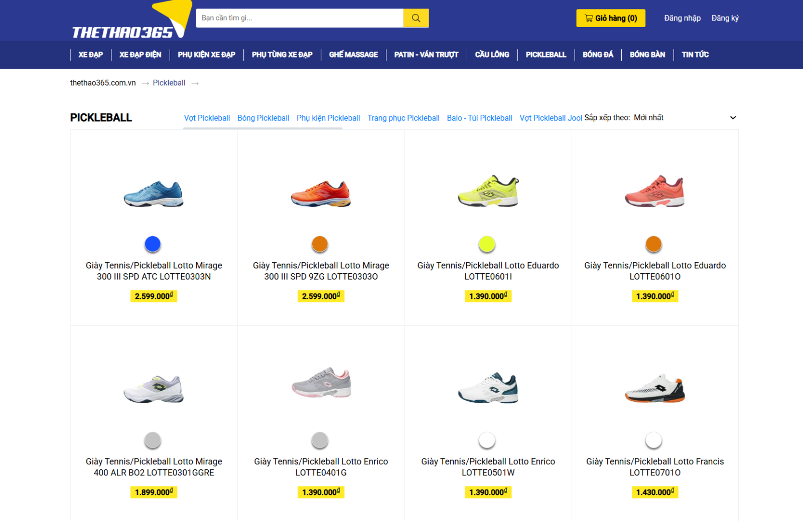 Mua giày pickleball ở đâu uy tín, chính hãng?