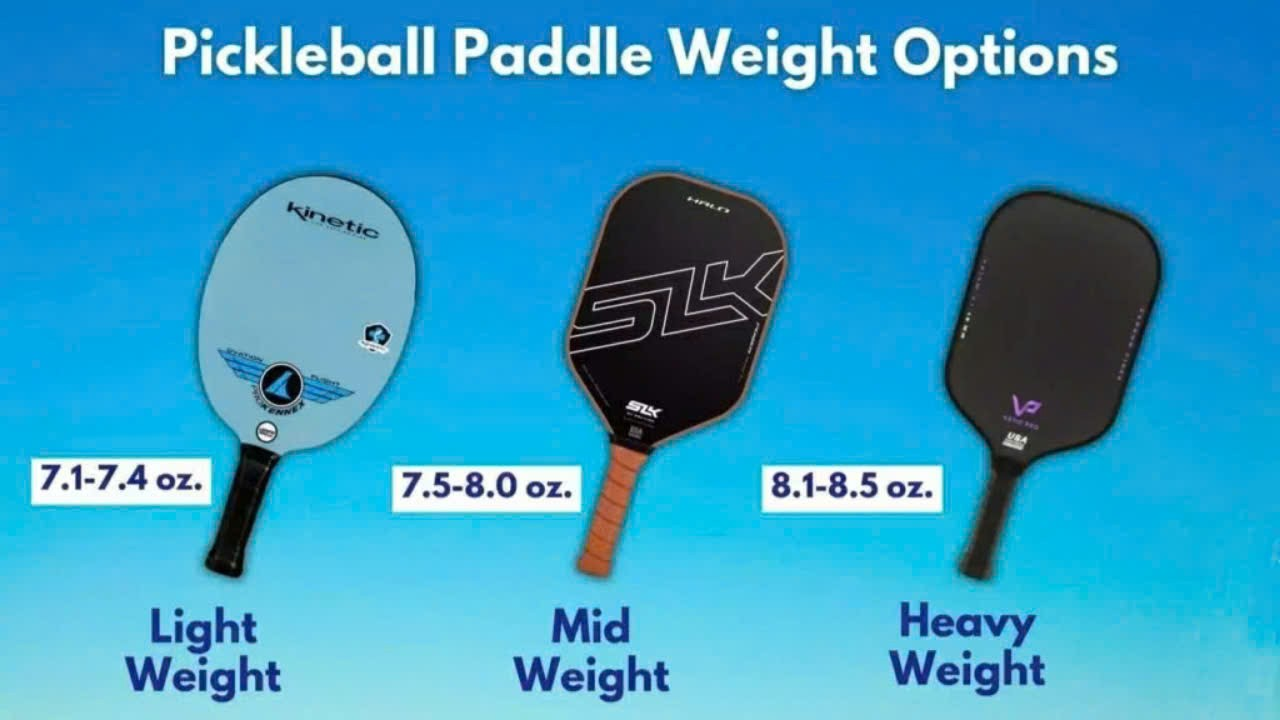 Trọng lượng vợt Pickleball