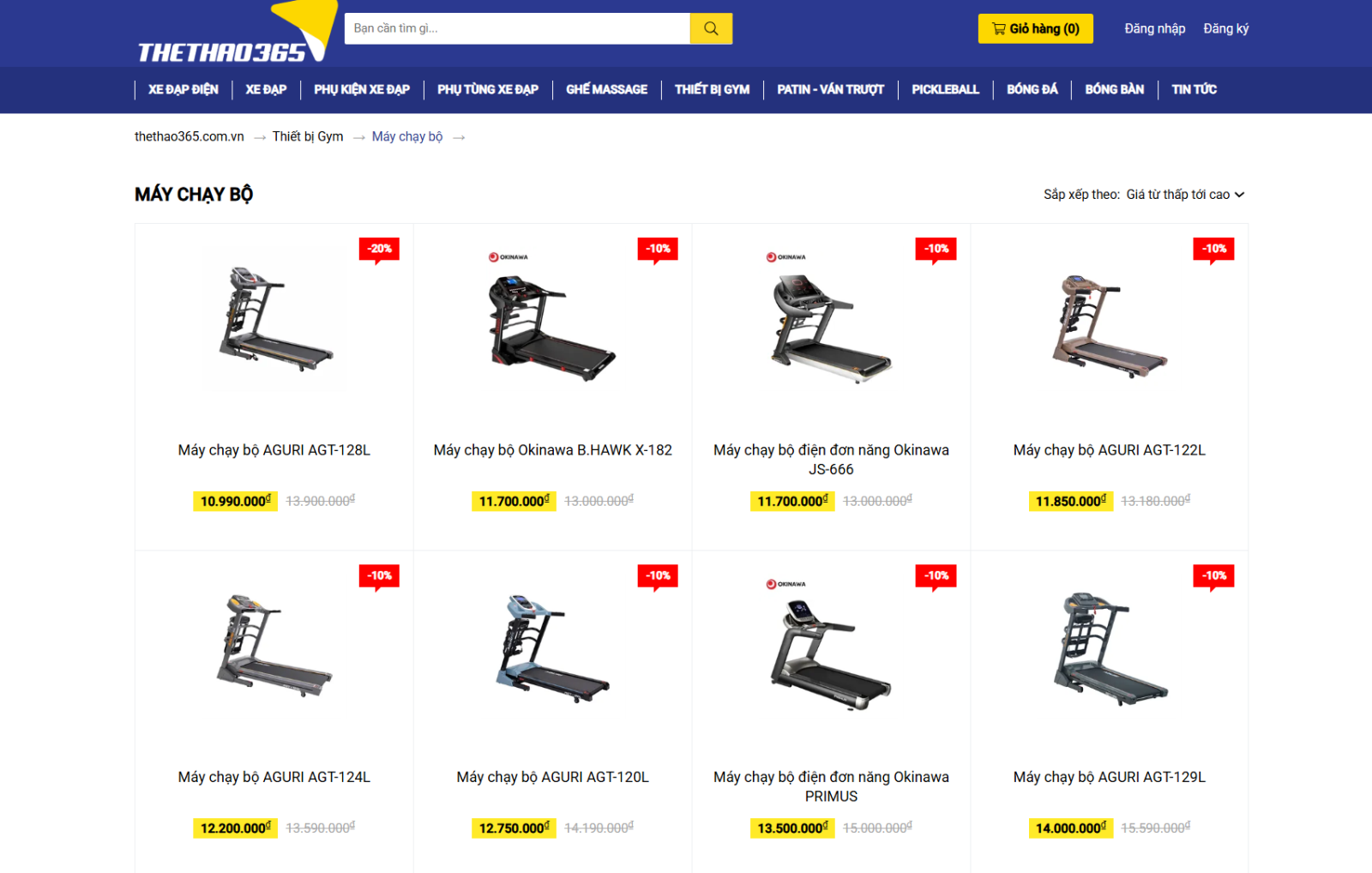 Vì sao nên mua máy chạy bộ tại Thể Thao 365?
