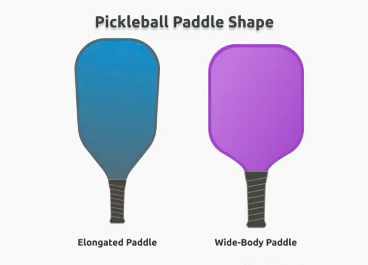 Hình dáng vợt Pickleball phù hợp cho người mớ bắt đầu