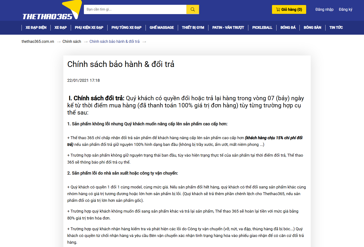 Dịch vụ hậu mãi và bảo hành