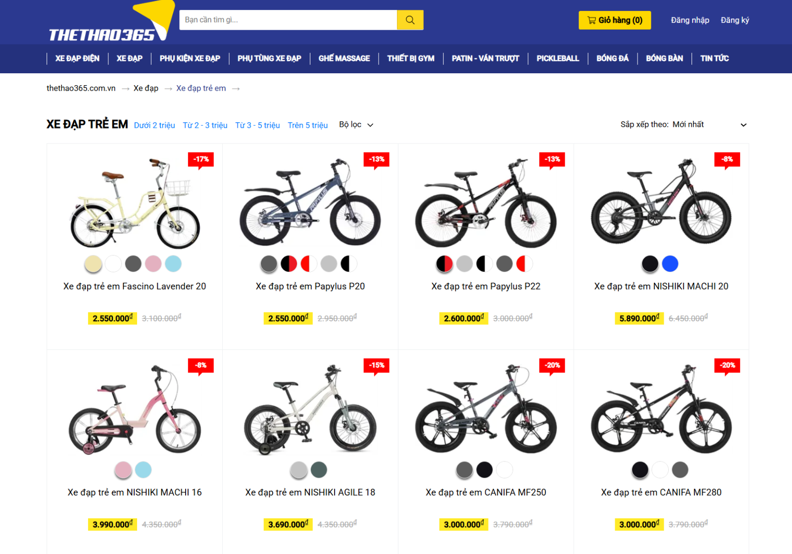 Mua xe đạp trẻ em giá rẻ, chất lượng ở đâu 