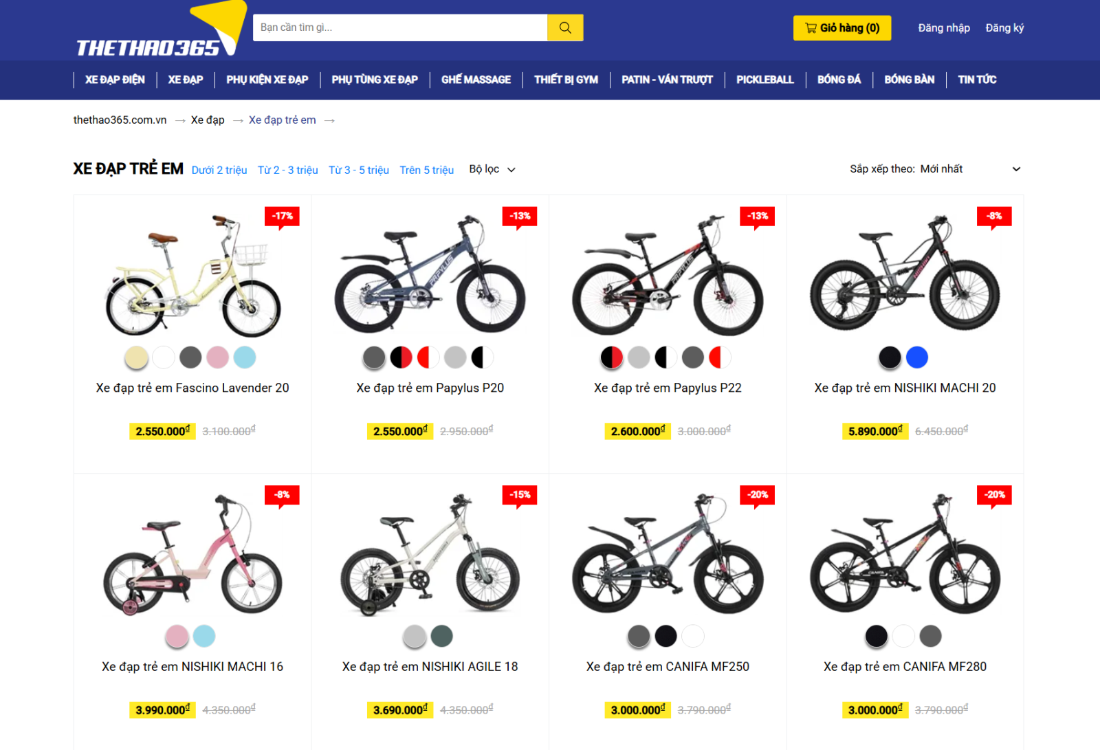 Mua xe đạp trẻ em 6–12 tuổi ở đâu uy tín? 