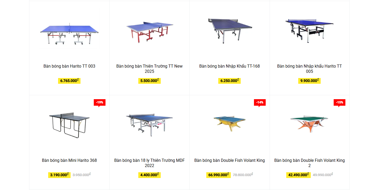 Giá bán minh bạch, nhiều phân khúc