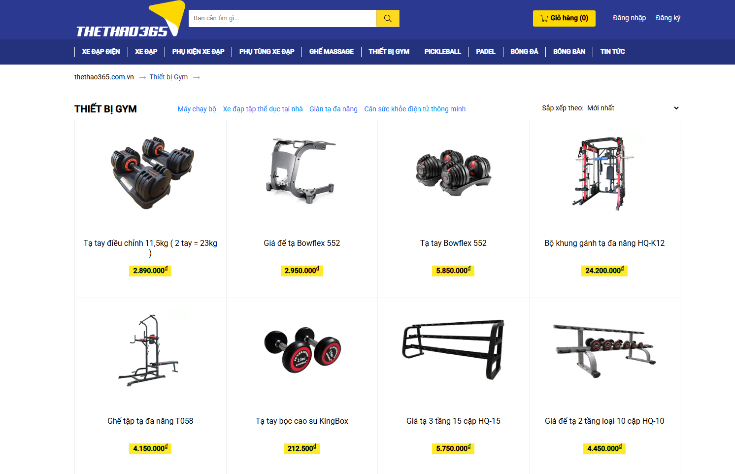 Mua thiết bị và phụ kiện Setup phòng Gym ở đâu uy tín?