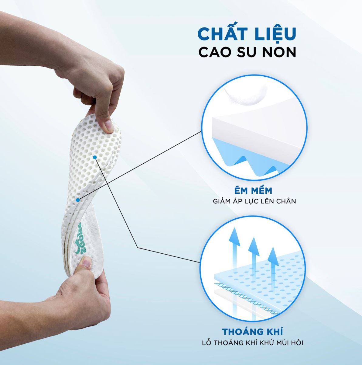 Lót giày thể thao – Êm ái và tăng lực sút