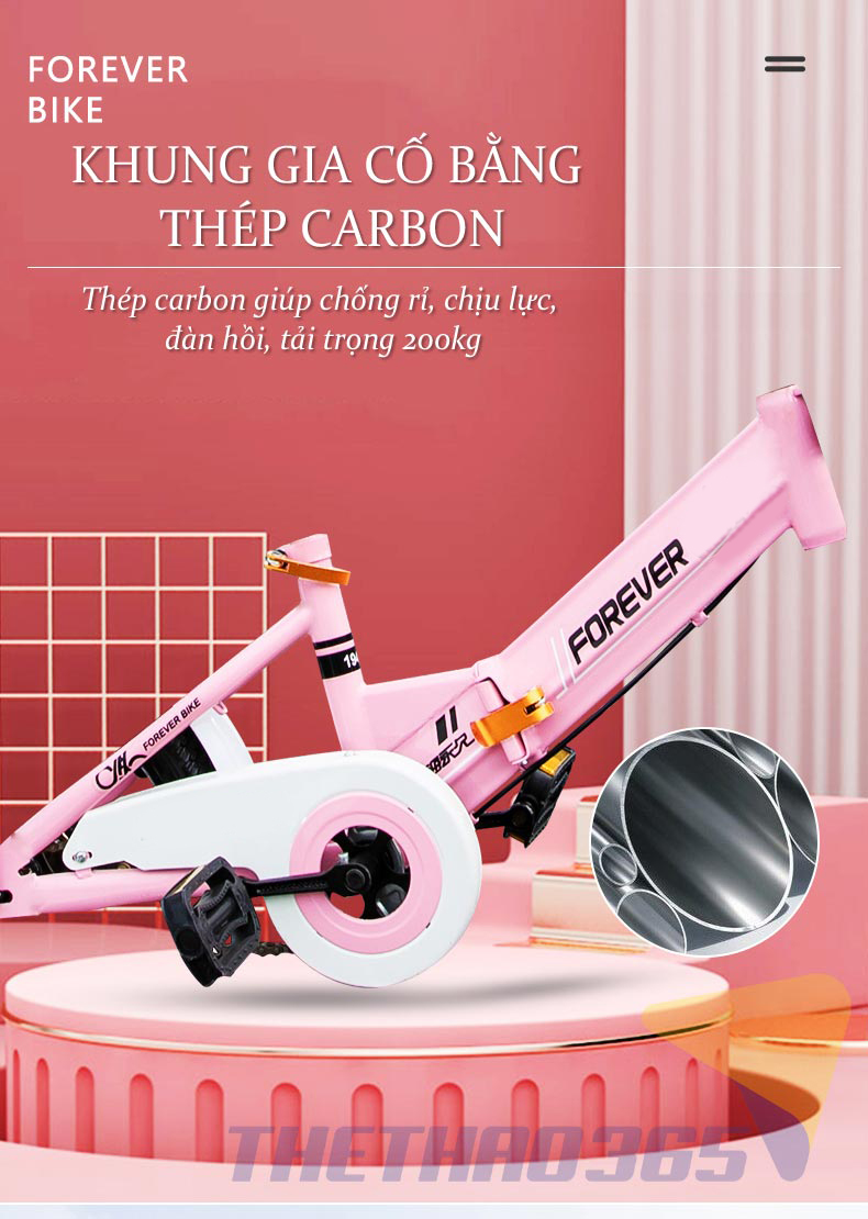 Khung xe chắc chắn, trọng lượng nhẹ 